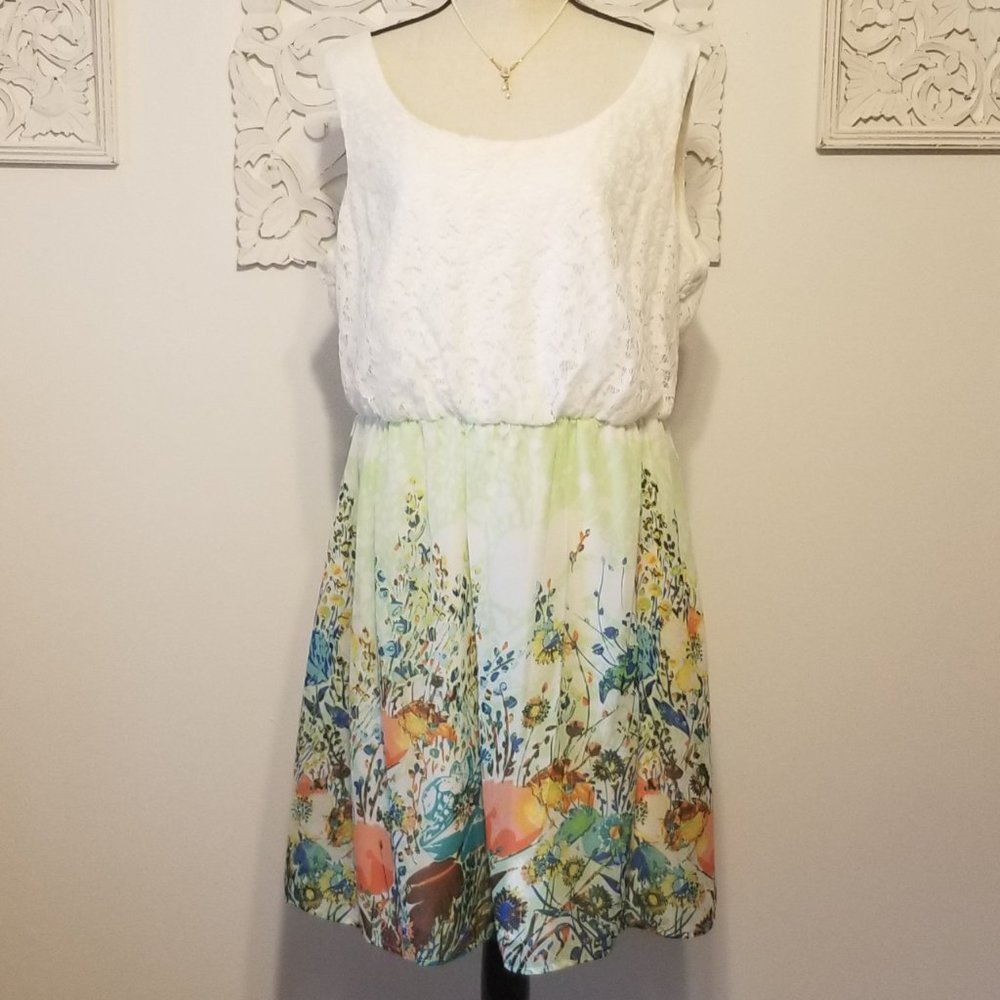 Lux II lace and floral dress